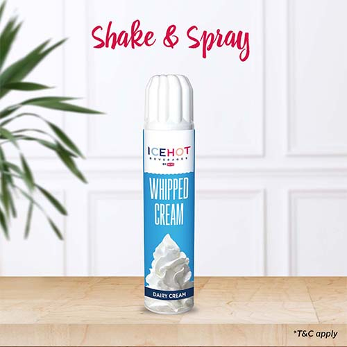 ICEHOT Dairy Whipped Cream - Shake & Spray